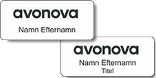Avonona namnskylt, magnet