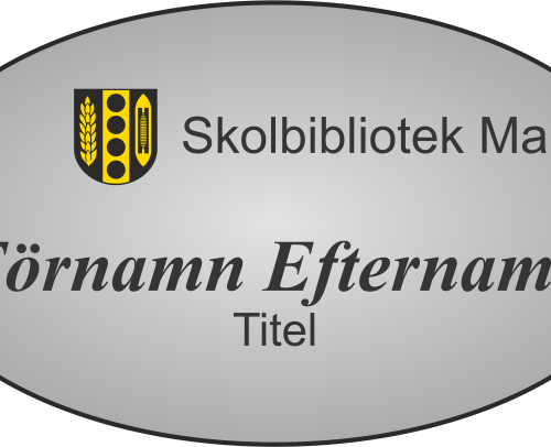 Namnskylt förn mässing